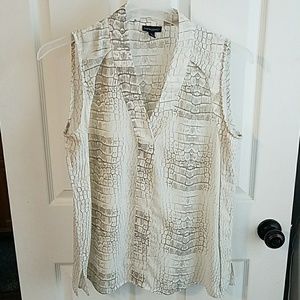 Cynthia Rowley Flowy Sleeveless Blouse